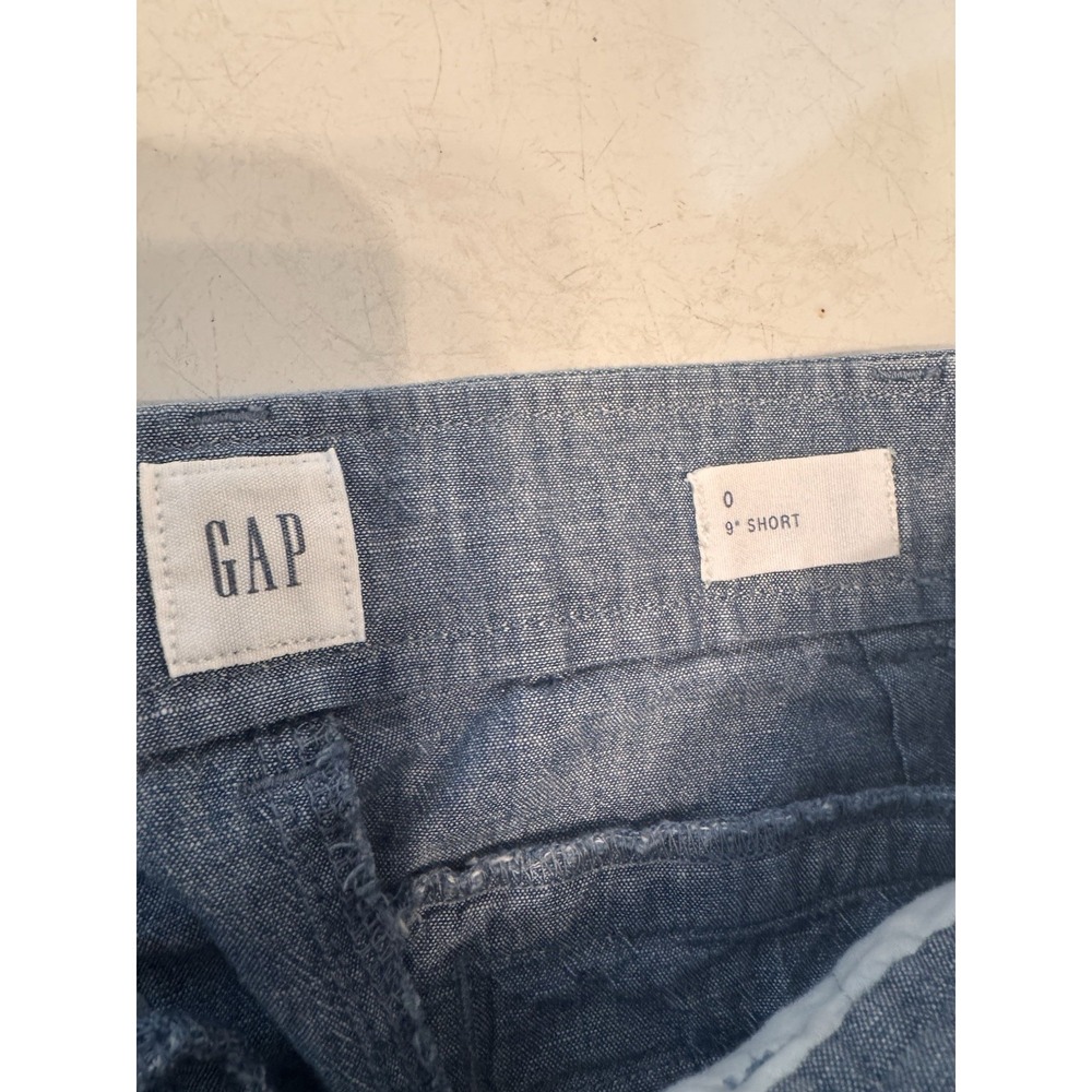 Gap Womens Heather Blue Bermuda Shorts size 0 waist 26" inseam 9" - Picture 4 of 8